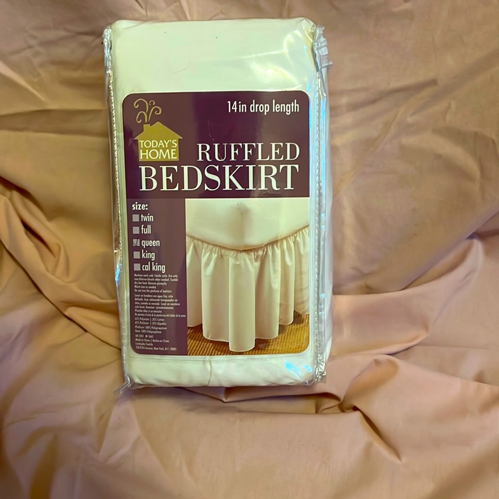 Today’s home bed skirt! New never opened